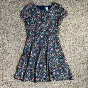 J. Crew Factory Short Sleeve Flutter Mini Dress
